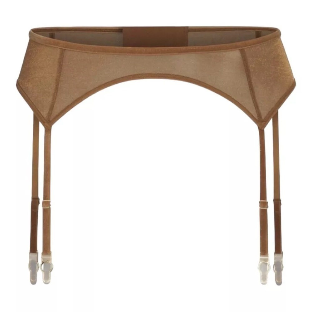 NWT SKIMS Glissenette Garter Belt in Chai Sz XXS
